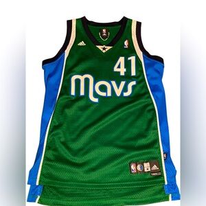 NBA Adidas Dirk Nowitzki Dallas Mavericks MAVS Green Jersey #41